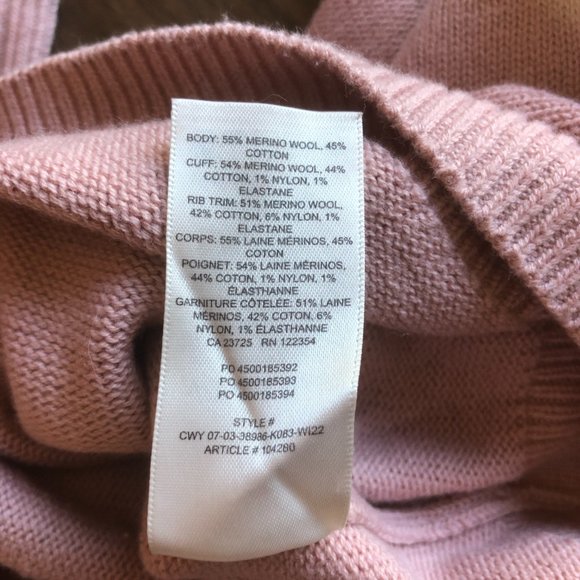 Wilfred Free Birch Sweater Pink 2XS - Picture 5 of 5